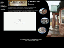 Tablet Screenshot of milestonemasonryco.com